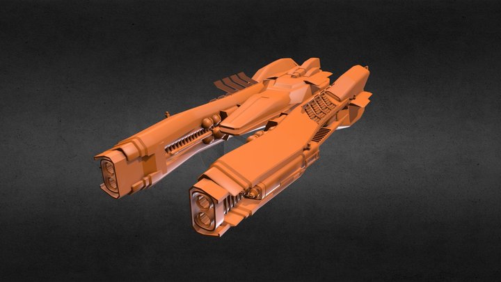 Missile Frigate - Incomplete 3D Model