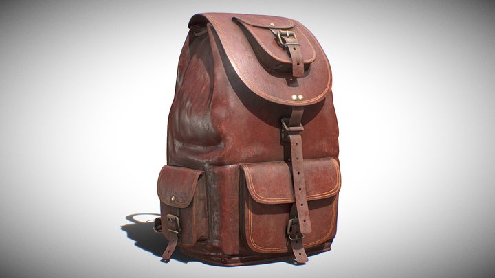 Backpack - Subtle Dirty Variation 02 3D Model