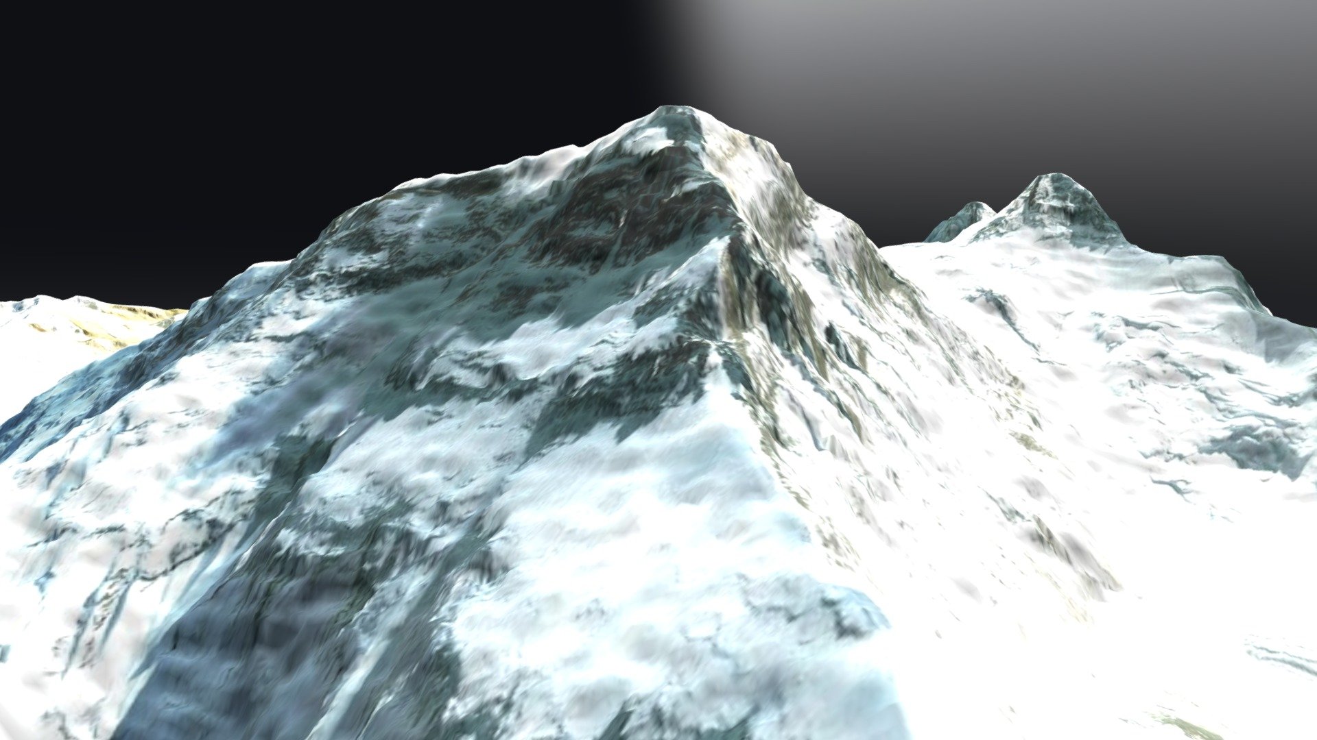 Mount Everest, Esri imagery overlay