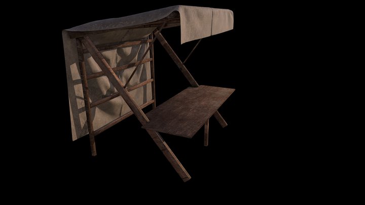 Market Stall 3D Model