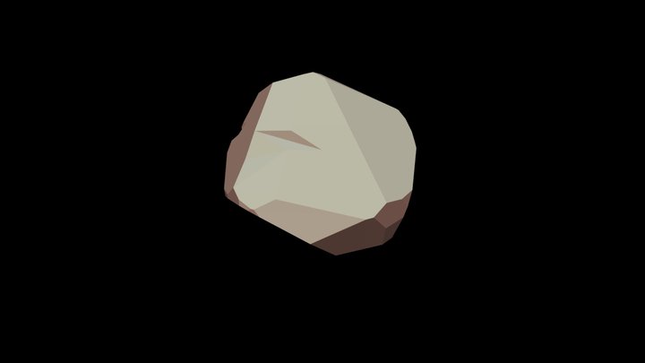 Low Poly Rock 3D Model