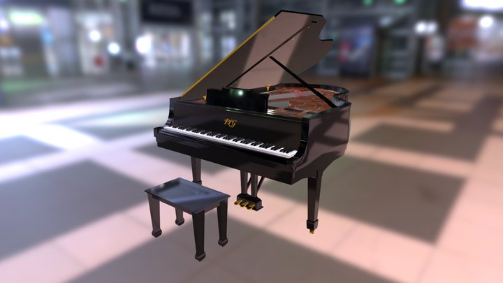 Baby Grand Piano – Kostenloses 3D-Modell STL