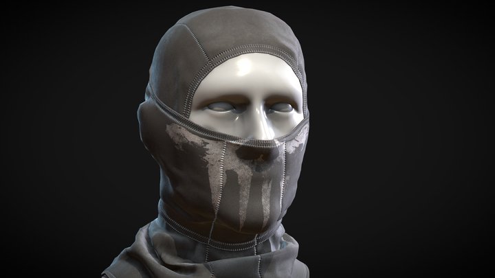 Tactical mask "Punisher" 3D Model