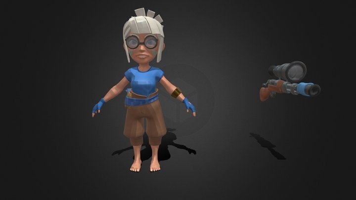 Boom Beach: Frontlines - Sniper (Fan Art) 3D Model