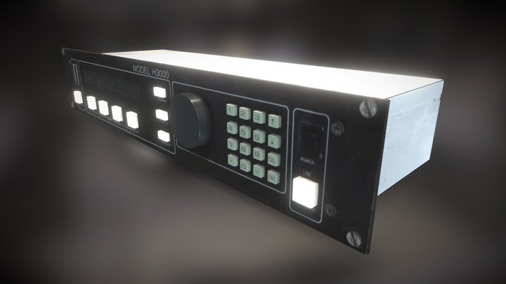 Free Electronic Control Panel 3D Model