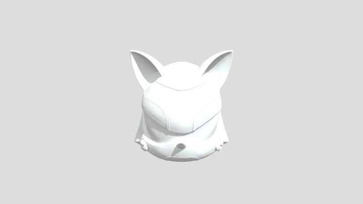 Robo-Cat Helm 3D Model