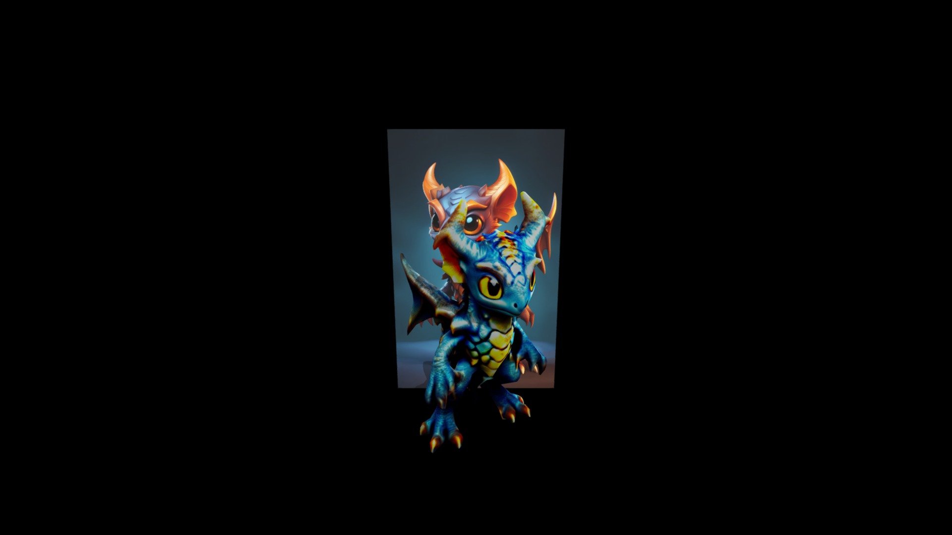 The image is a toy figurine of a dragon. It is - Download Free 3D model ...