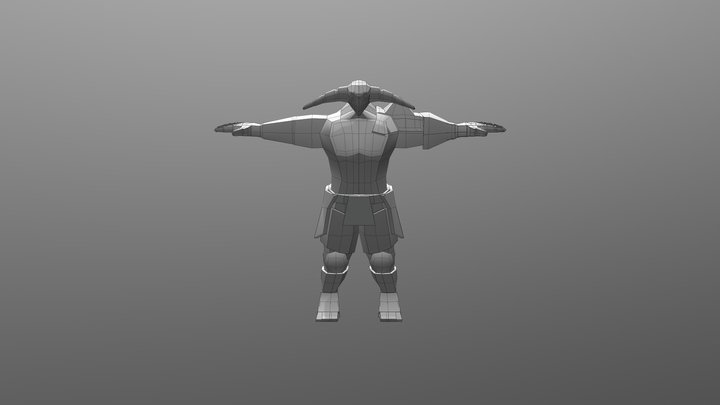 Sven - Lowpoly Character Model 3D Model