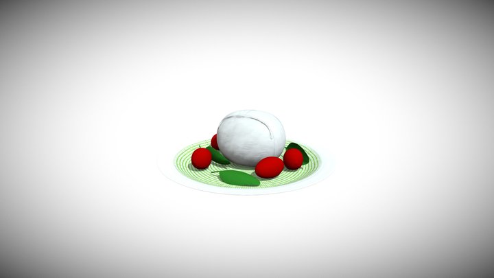 Mozzarella 3D Model