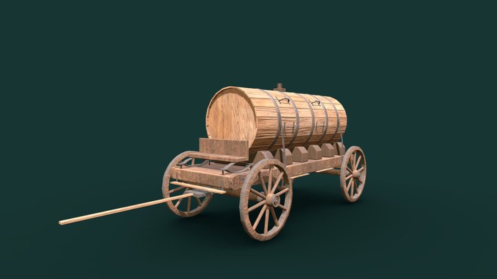 Water Wagon 3D Model