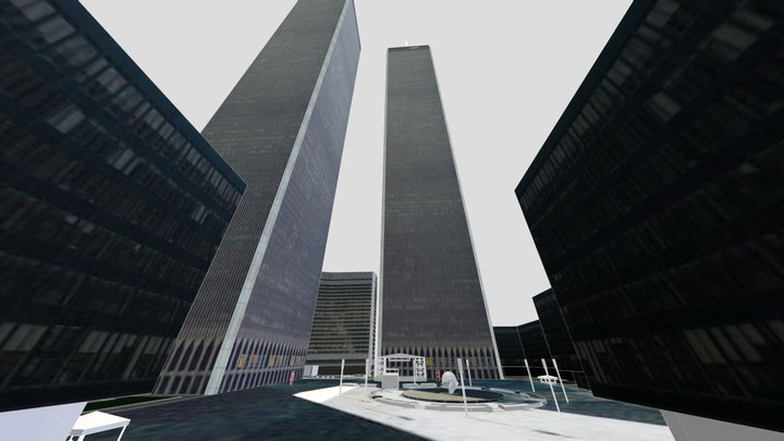 Twin Towers 3D Model
