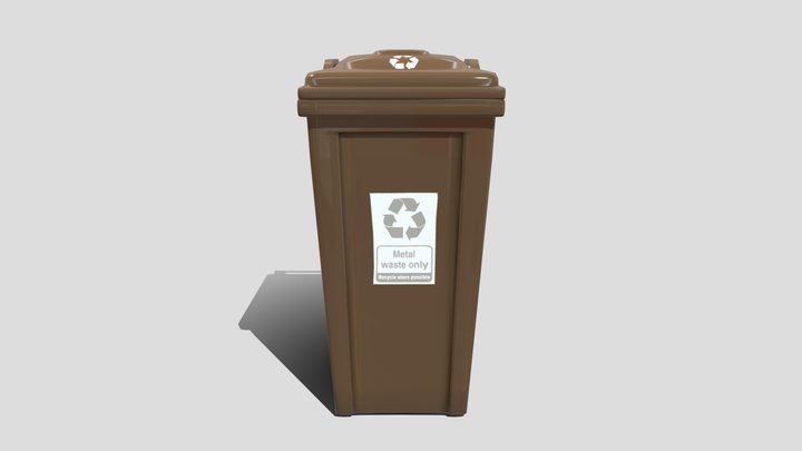 Recycling Bin 3D Model