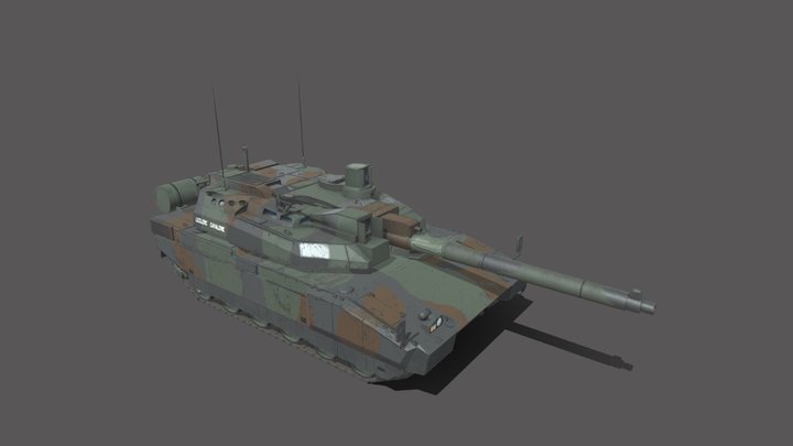 AMX-56 Leclerc 3D Model
