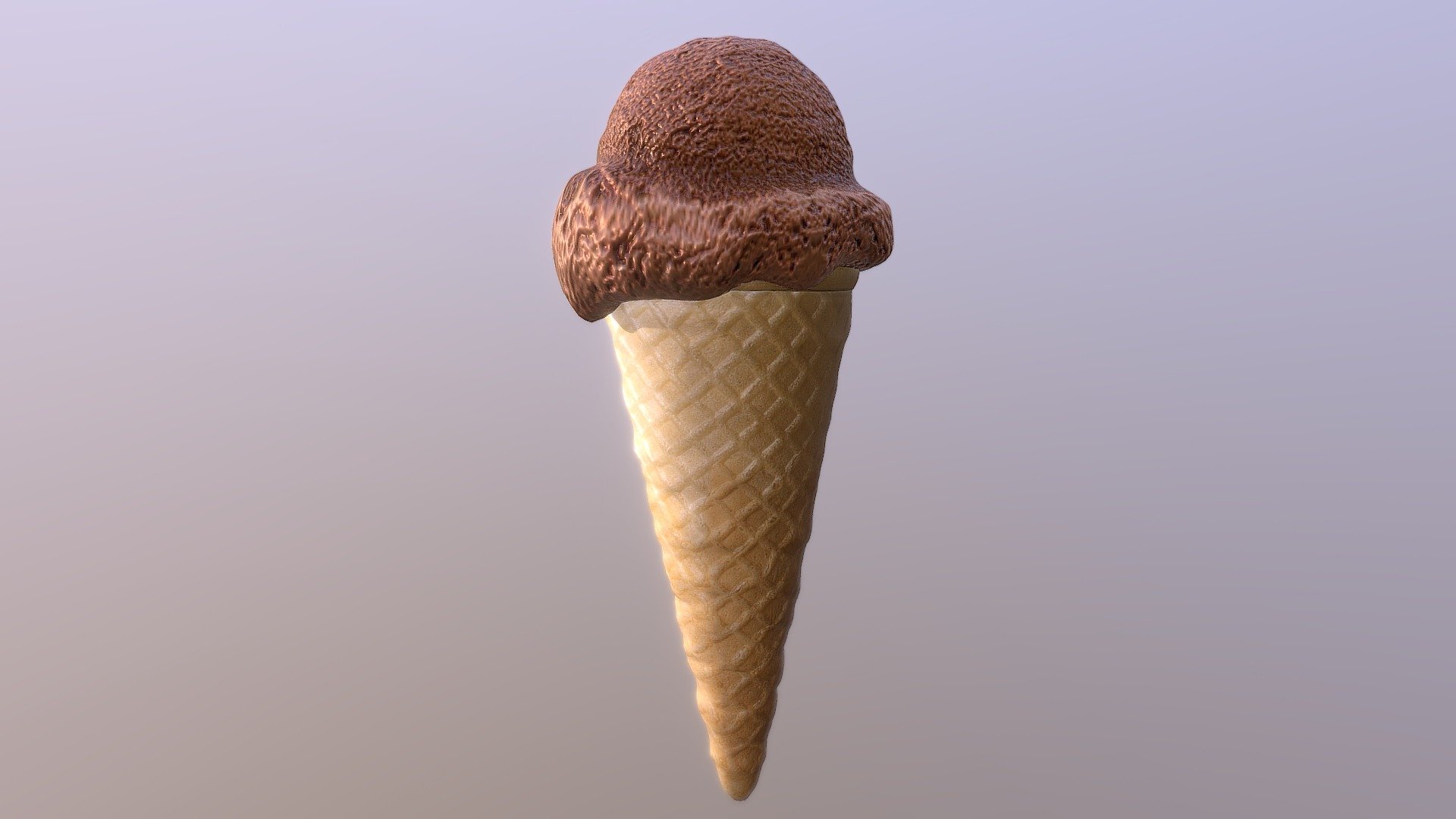 Chocolate Ice Cream Cone
