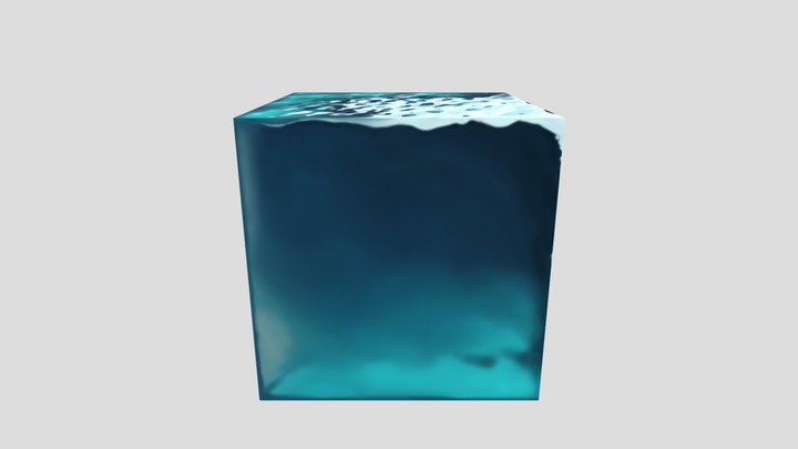 Deep water Cube 3D Model