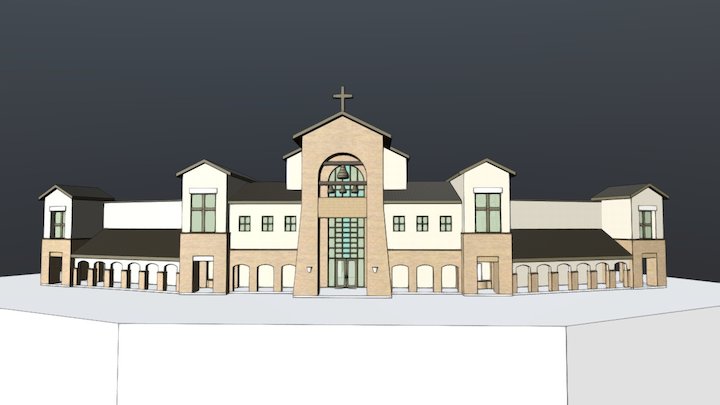 Our Lady of Guadalupe Catholic Church 3D Model