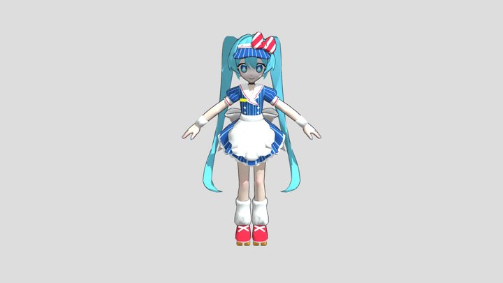 Tda_mesmerizer_miku 3D Model