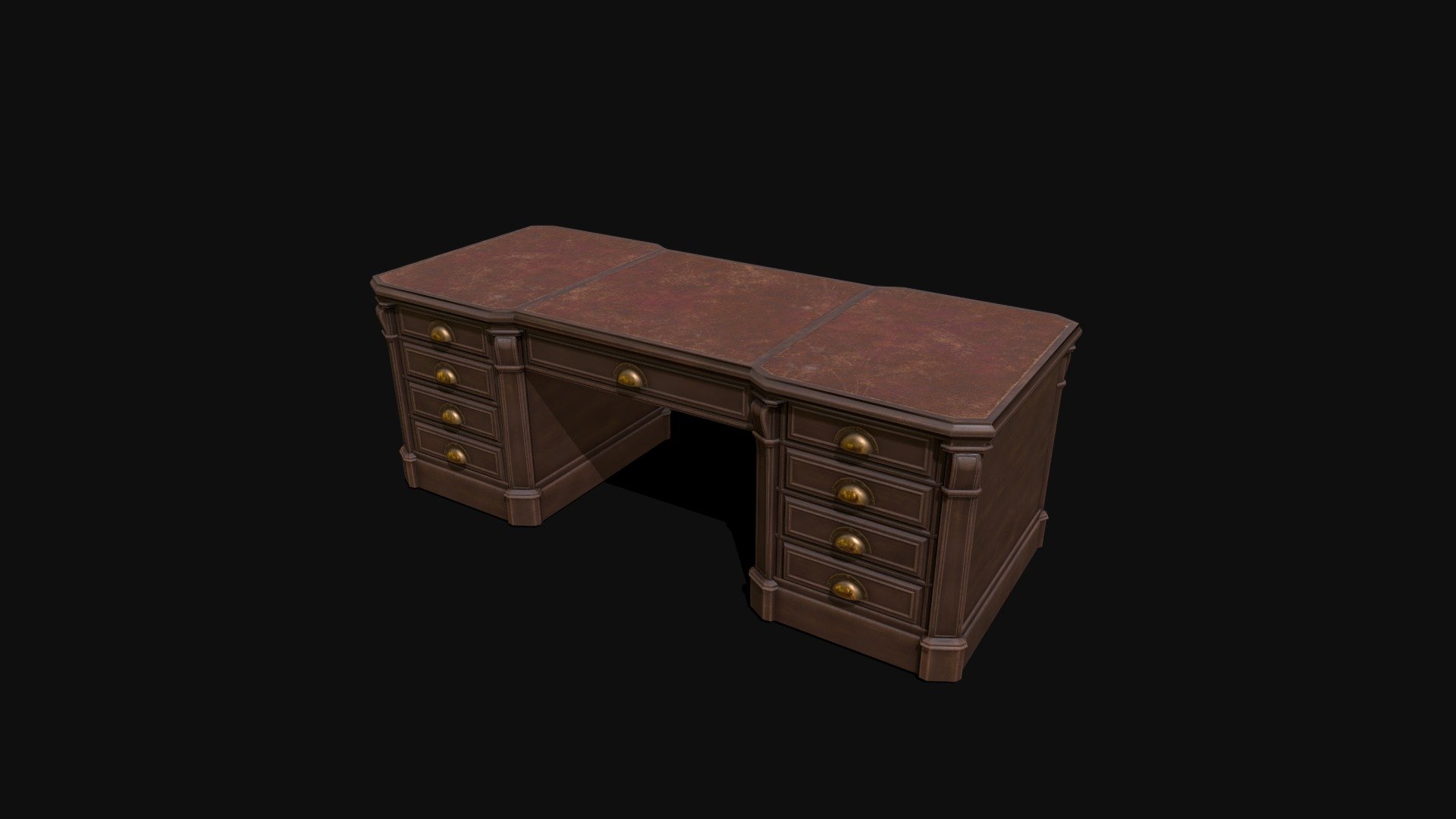 Victorian Desk Buy Royalty Free 3D model by PaulCarstens [f1bdfd7