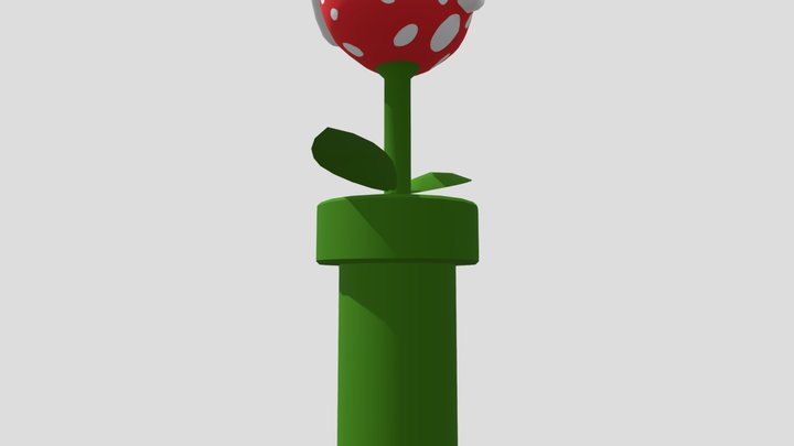Piranha_Plant_Super_Mario_Bros 3D Model
