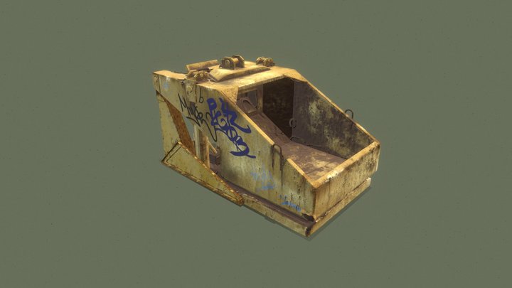 Rusted abandoned machine 3D Model
