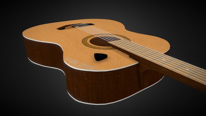 Classic guitar 3D Model