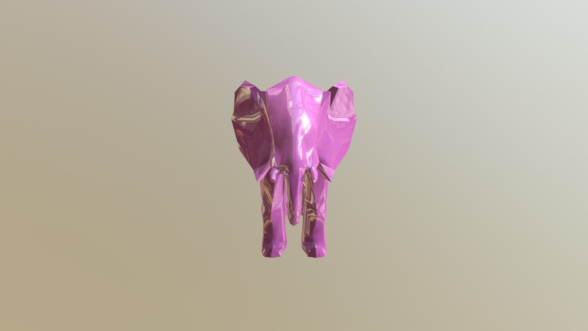 Low Poly Elephant