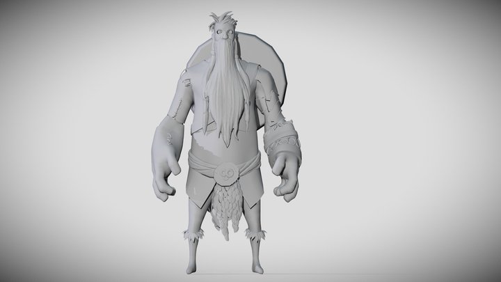 Undead Viking 3D Model