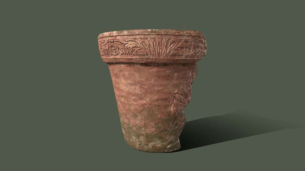 Broken Half Plant Pot