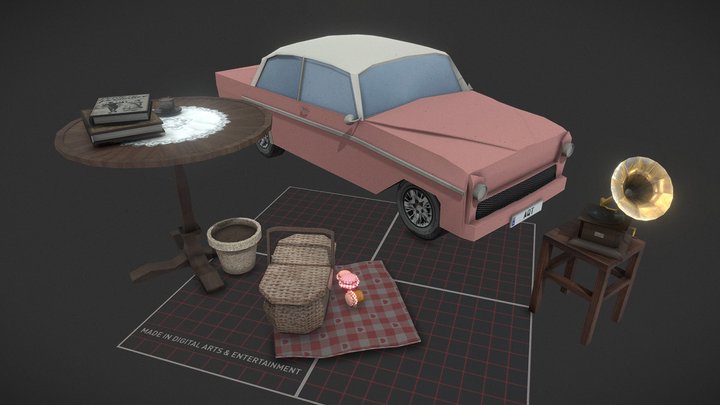 DAE 5 Finished Props - Grandma's house 3D Model