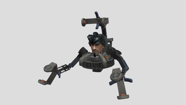 Astro toilet detainer 3D Model