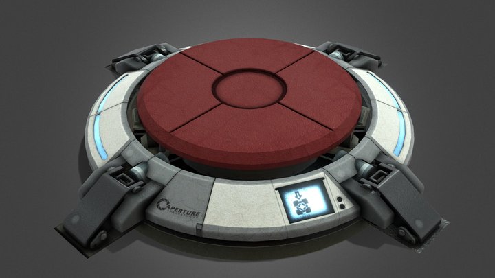 Button - from portal 2 (original) 3D Model