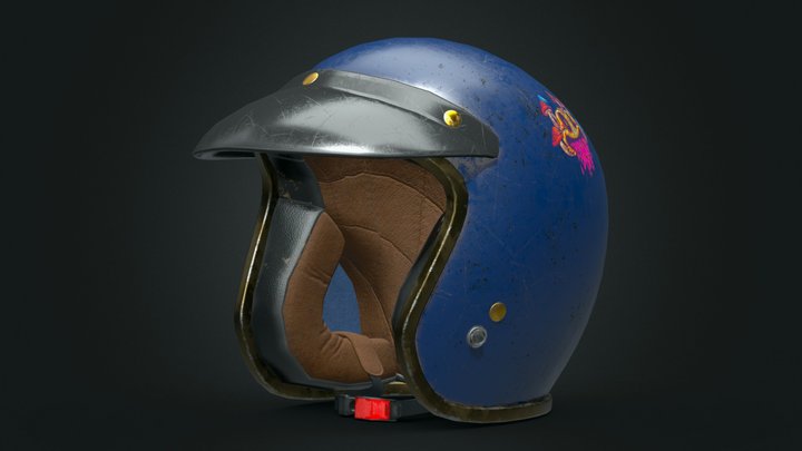 Old Helmet 3D Model