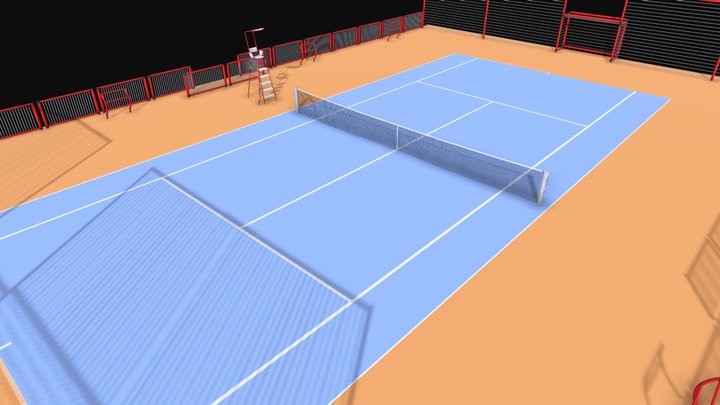 Tennis court – Free 3D Model STL
