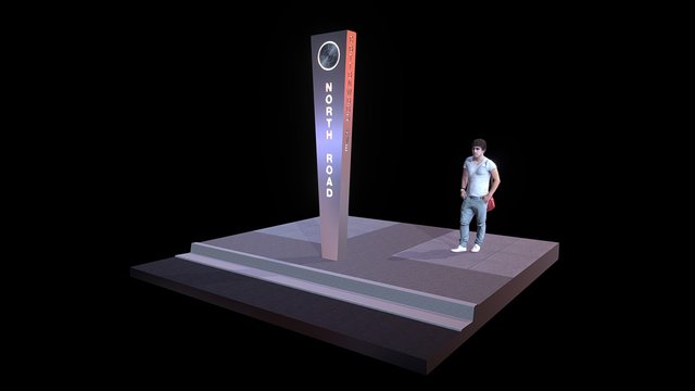 CoQ North Road Streetmarker 3D Model
