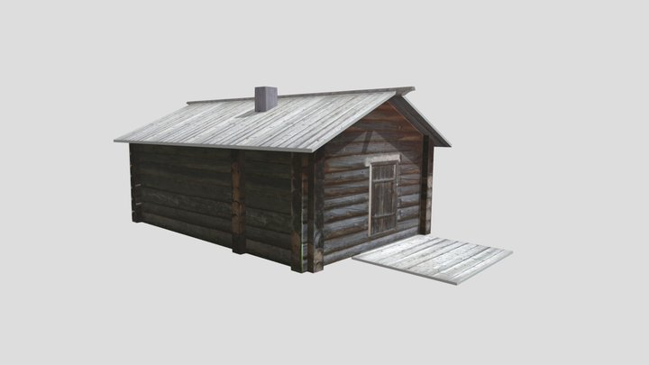 Баня из д. Усть-Яндома  (у дома Яковлева) 3D Model