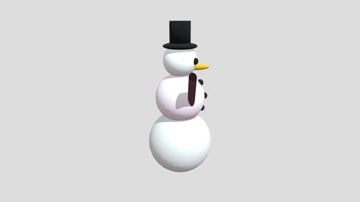 Snowman 3D Model