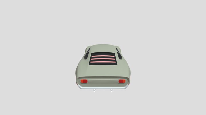 Ford GT70 lowpoly for 3D-printing