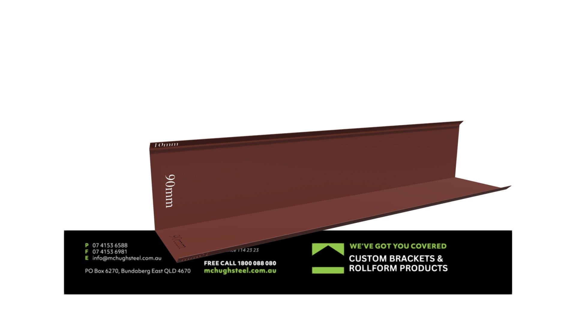 FLMS02MD M-Deck Corner Flashing Manor Red - 3D model by mchughsteel ...