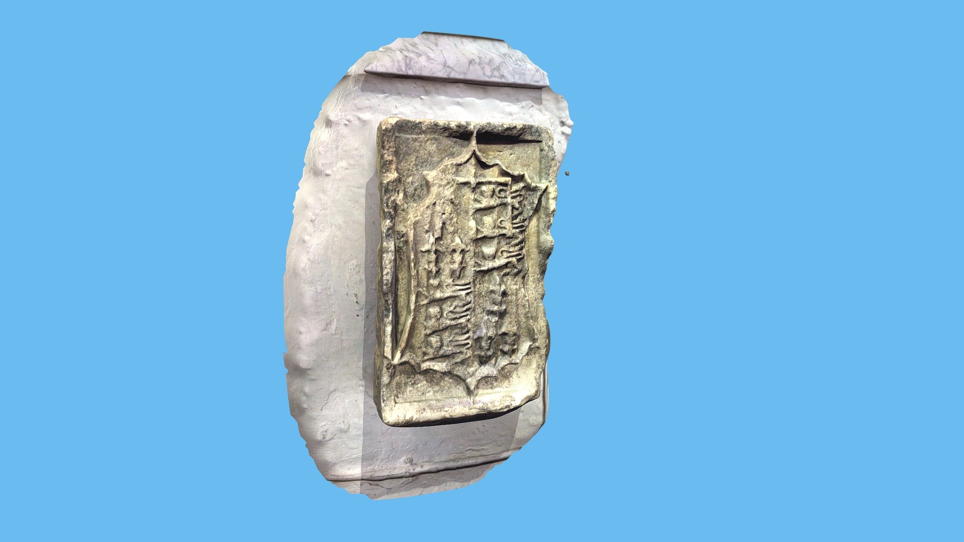 stone tablet with coat of arms