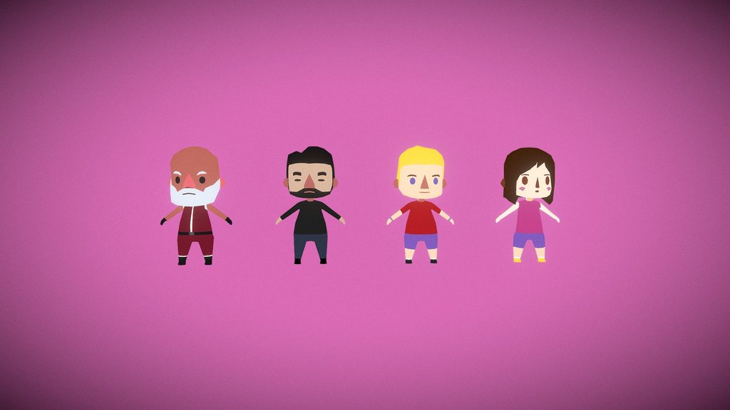 Low Poly Characters (PACK)