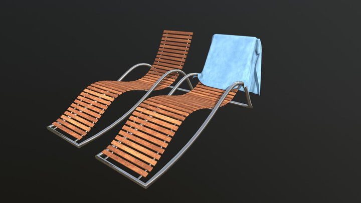 Pool Chair 3D Model