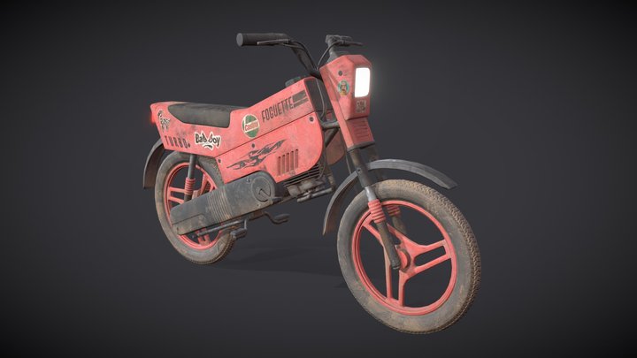 Game Asset: Motorbike 3D Model