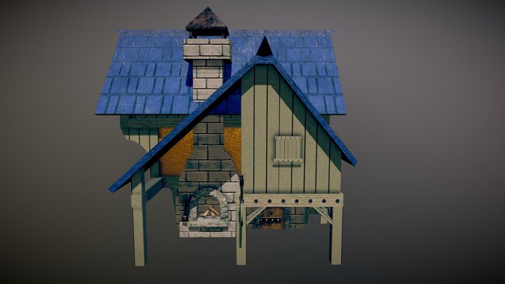 Maison_Finale_Textures_Génériques 3D Model
