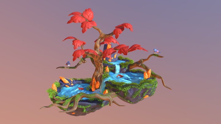 Heart of Hana - Diorama 3D Model