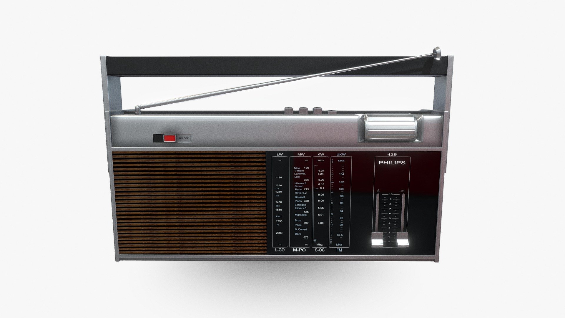 Philips Old Radio 70's - Buy Royalty Free 3D model by Pieter Ferreira  (@Badboy17Aiden) [f1cb28f]