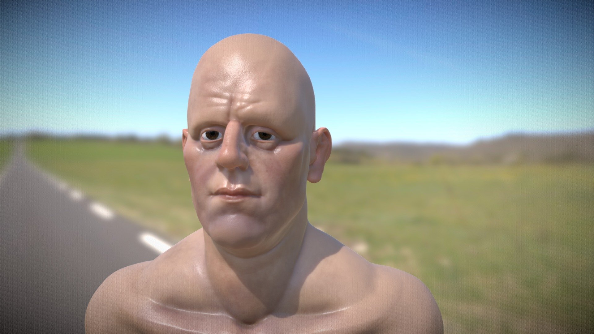 Joe realistic male face