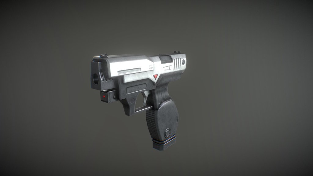 Cyberpunk Handgun 3D model by dbugg1138 [f1cc215] Sketchfab