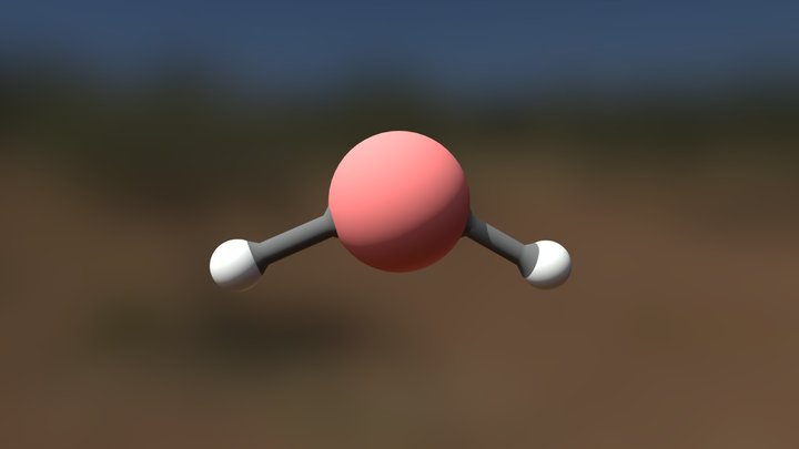 Water Molecule 3D Model