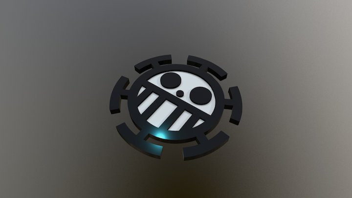 Trafalgar Law's Jolly Roger 3D Model