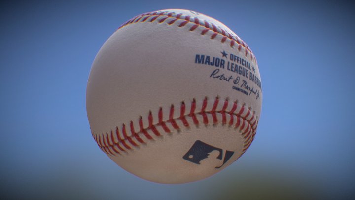 Major League official baseball 3D Model